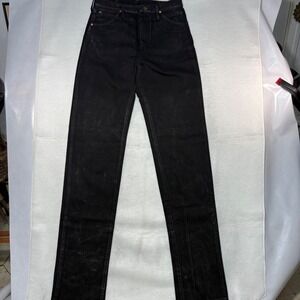 VTG Wrangler 13MWZWK Cowboy Cut Jeans Mens 30x40 Black Made in USA Western Denim